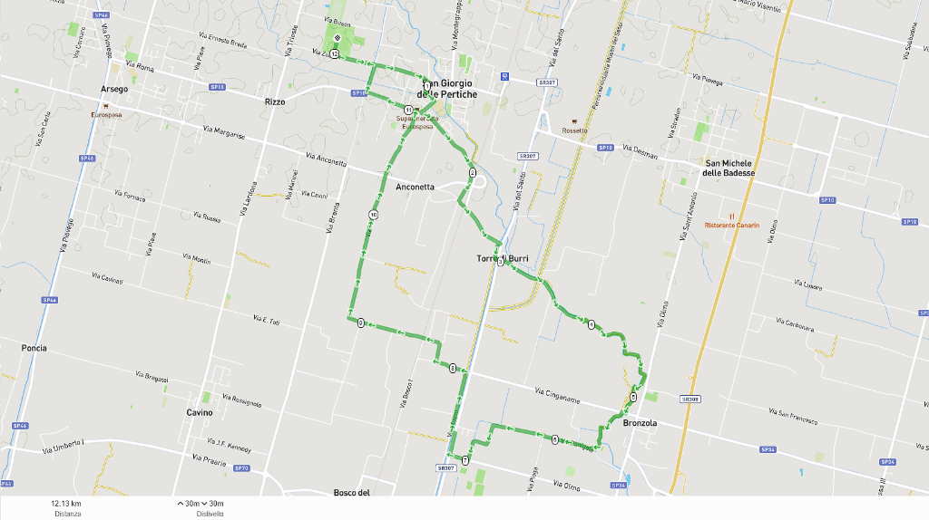Percorso Marcia sul graticolato romano 2023 12 km - medio