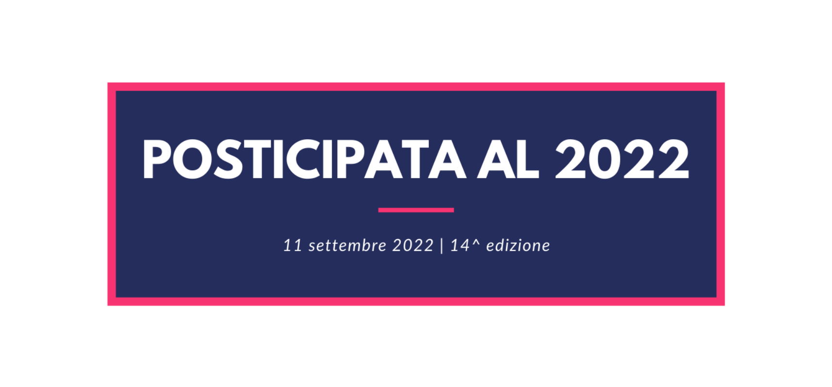 Marcia sul graticolato romano posticipata al 2022