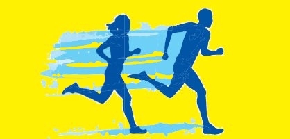 Logo della maratonina sul graticolato romano
