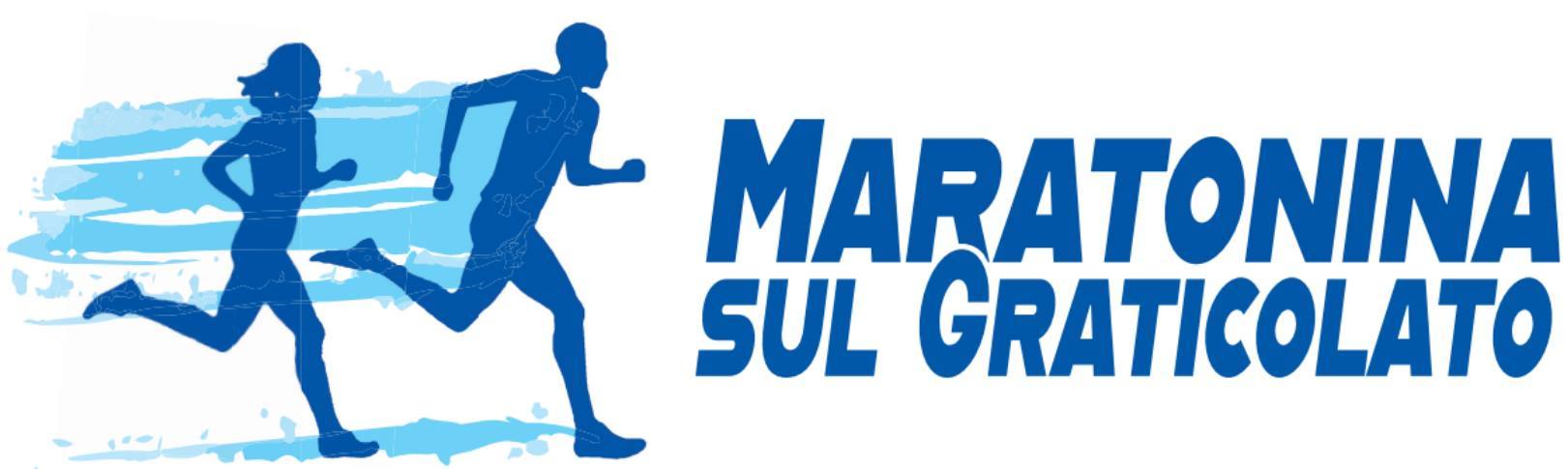 Logo Maratonina sul graticolato romano