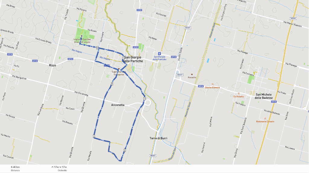 Percorso Marcia sul graticolato romano 2024 6 km - corto